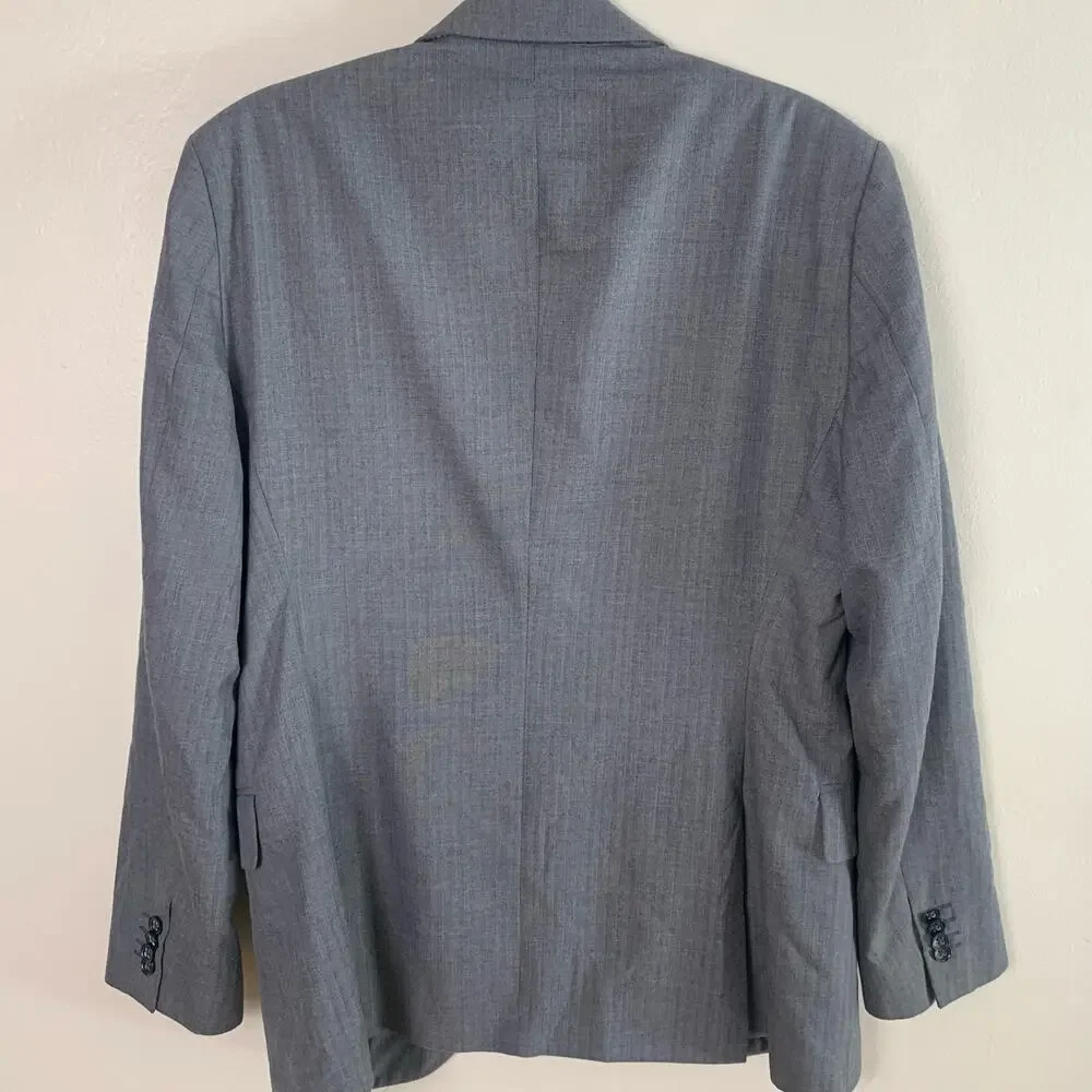 Banana Republic Men’s Gray Herringbone Sport Coat Blazer 42R Tailored